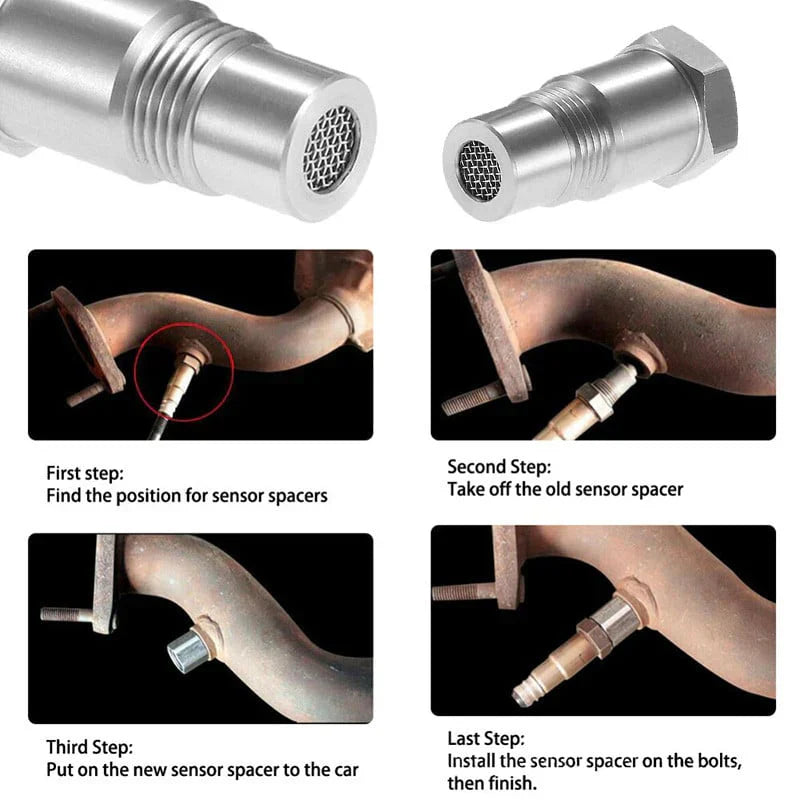 O2 Sensor Spacer Adapter Check Engine Light Eliminator M18 1.5