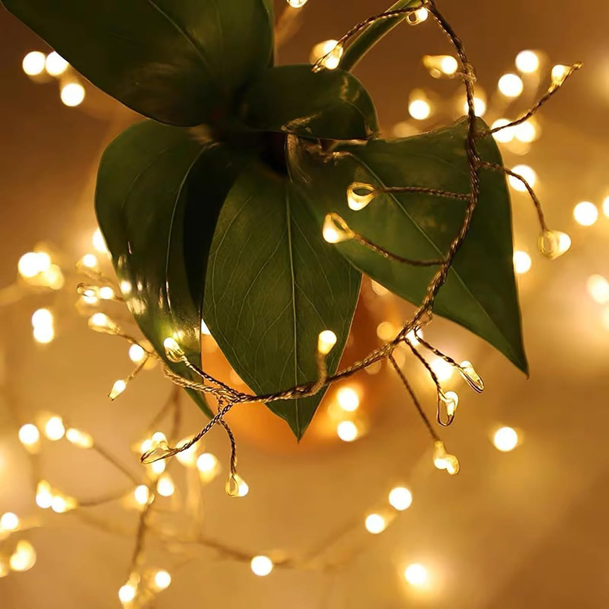 Copper Wire LED String Lights with Remote and 8 Modes for Christmas Trees and Patios