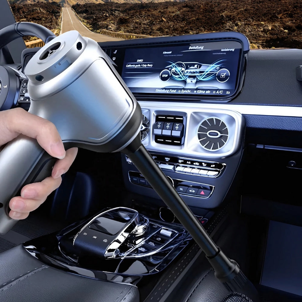 Cordless Handheld Car Vacuum with Brushless Motor and 6 Cleaning Attachments