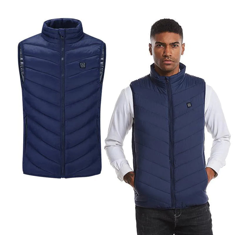 Thermal Heated Vest with Three Carbon Fiber Zones and 12 Hour Runtime for Cold Weather