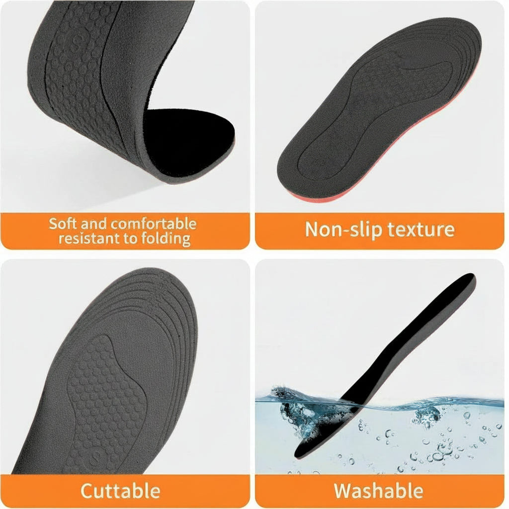 Rechargeable Heated Insoles with Dual Zone Heating and USB Charging, Trimmable US 4-12