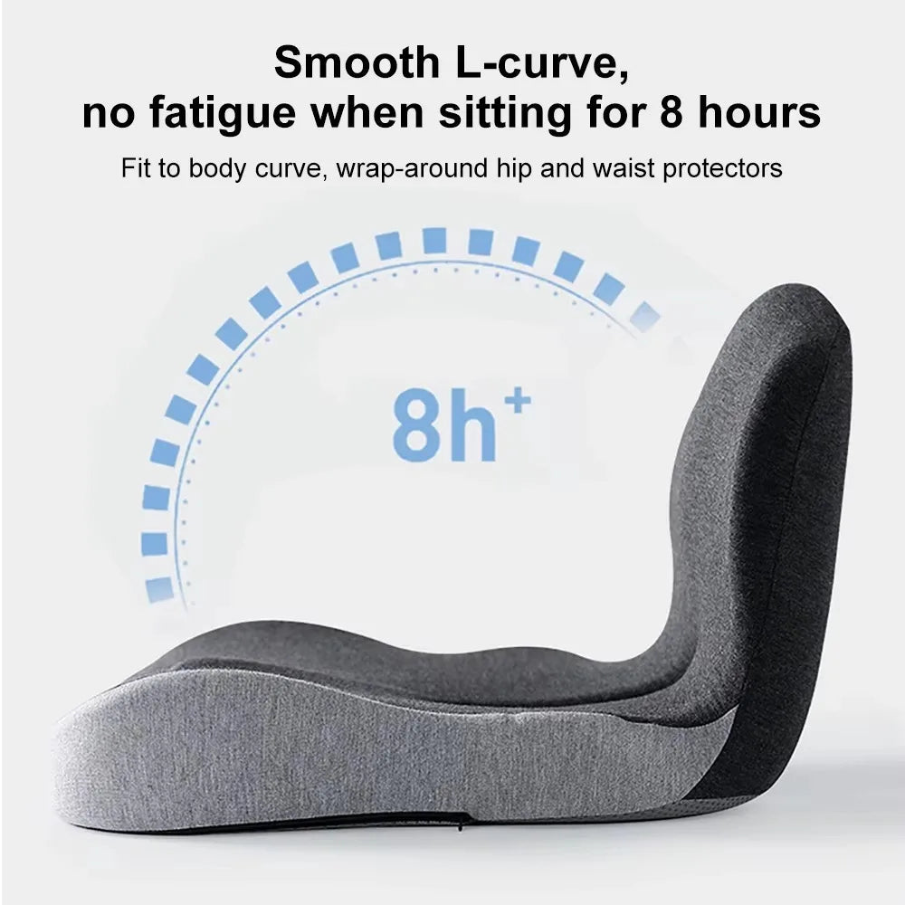 Lumbar Support Seat Cushion with Memory Foam for Chairs
