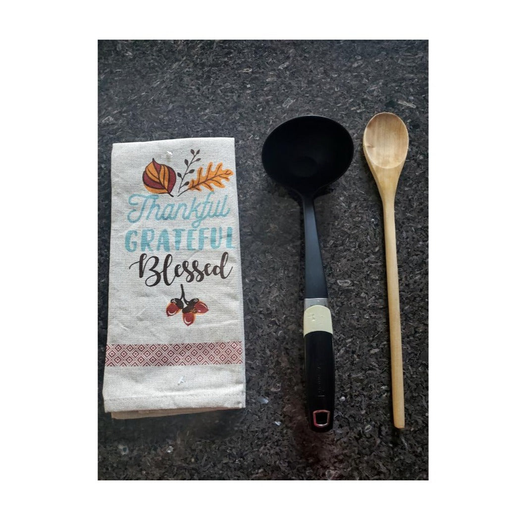 Kitchen Towels with Fall Patterns and Absorbent Cotton, Set of 6