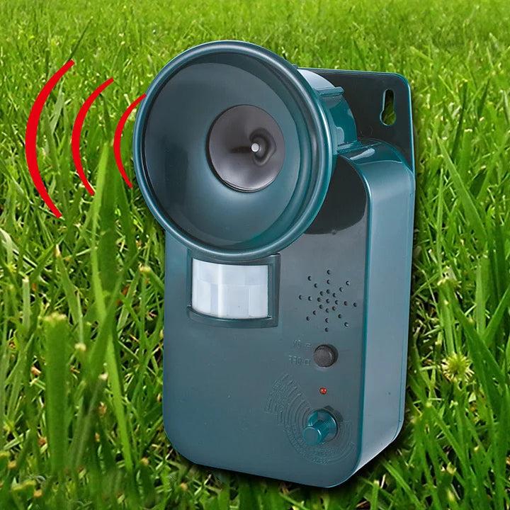Animal Repeller Ultrasonic Outdoor Cordless 9V DC 5000 Sq Ft Coverage