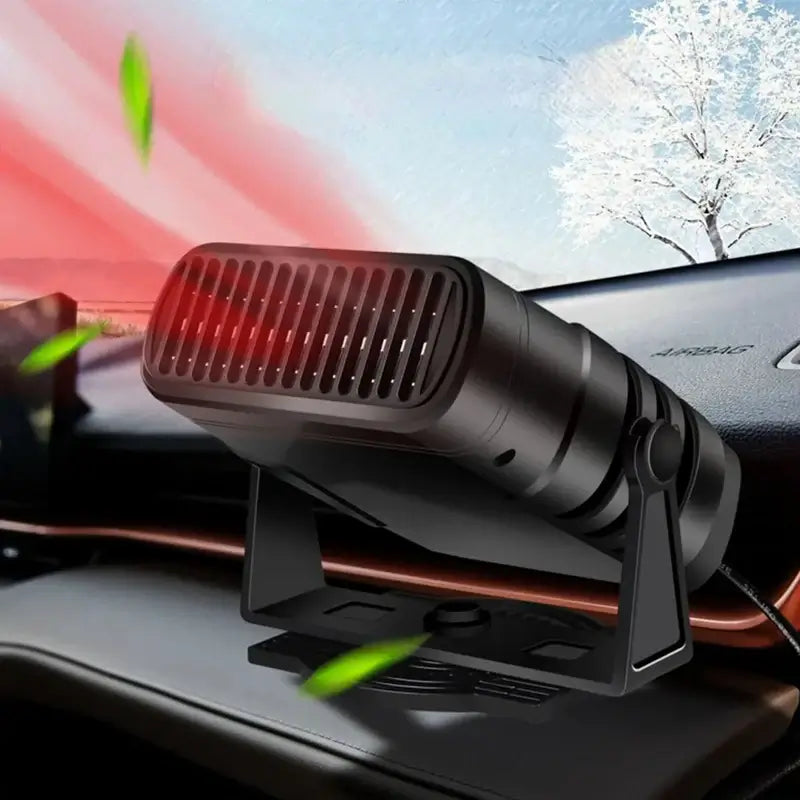 Portable Car Heater with 360-Degree Rotation and Dual Mode Fan for Defrosting