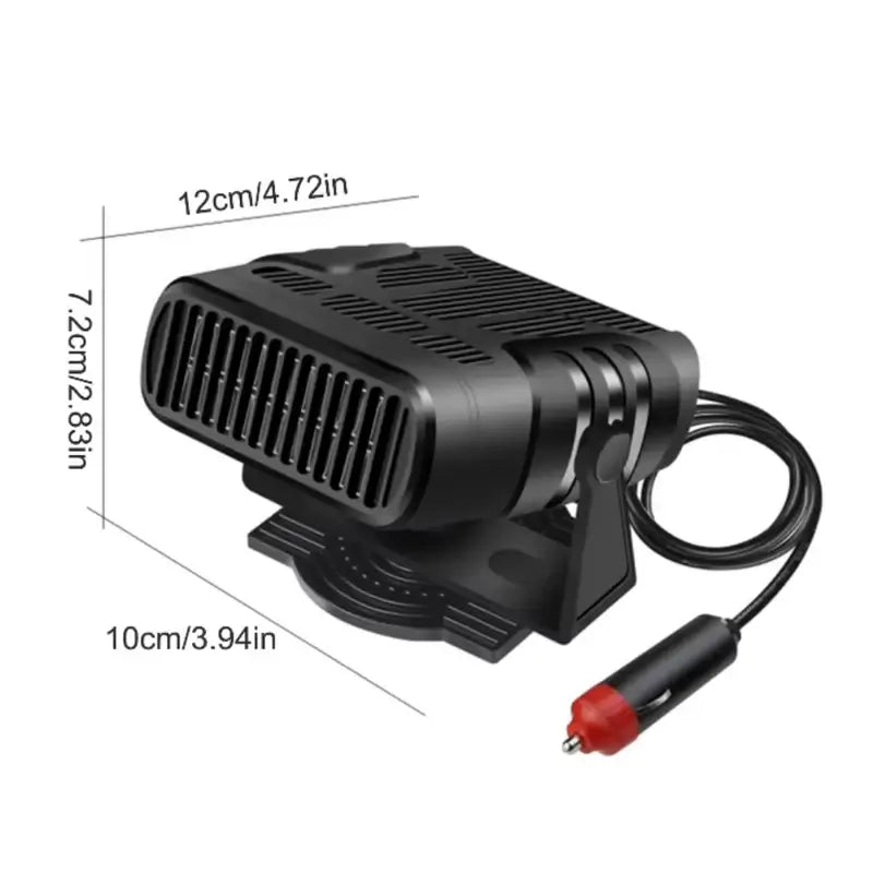 Portable Car Heater with 360-Degree Rotation and Dual Mode Fan for Defrosting