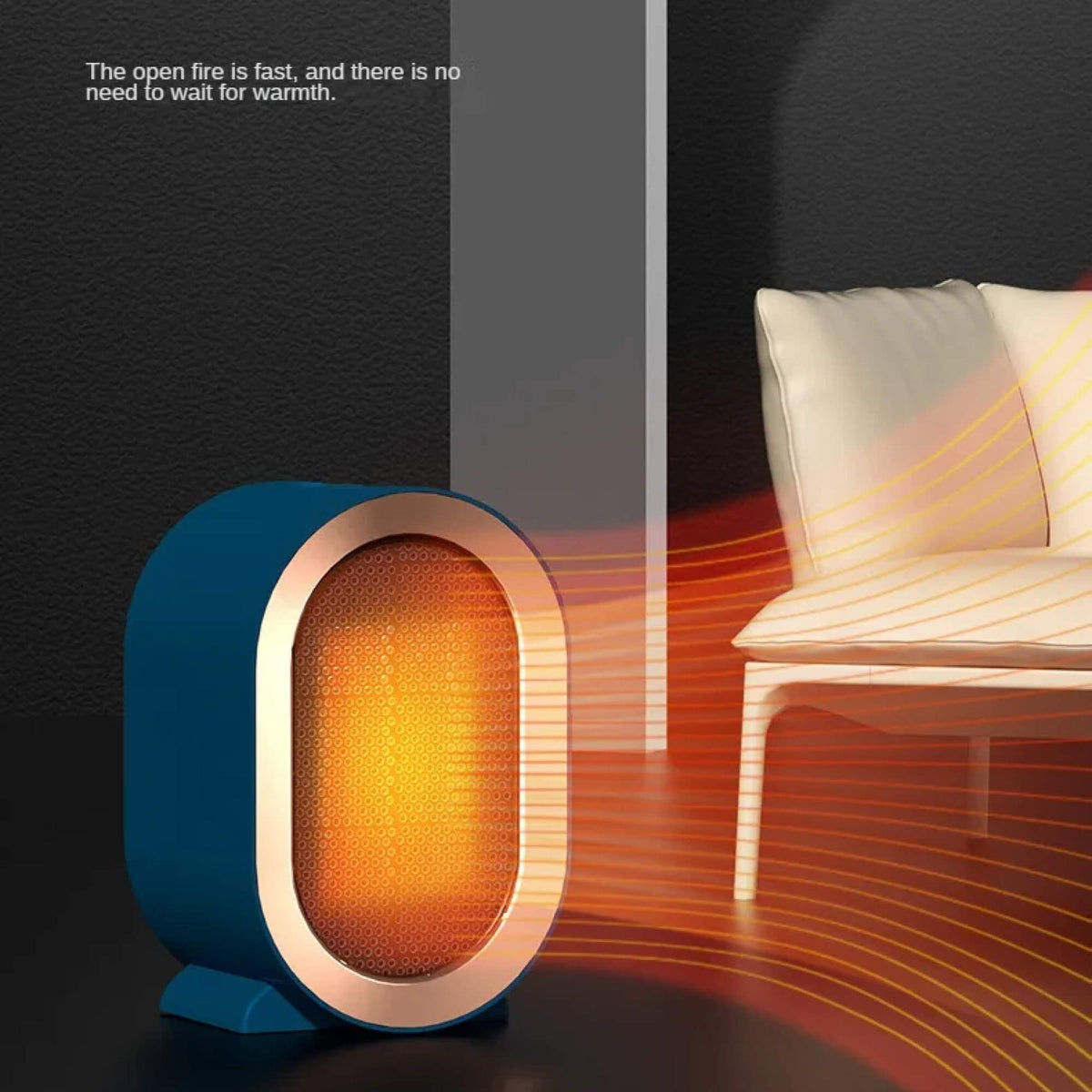 Portable Electric Heater with Programmable Timer and Anti Tilt Safety Switch for 20 Square Meters