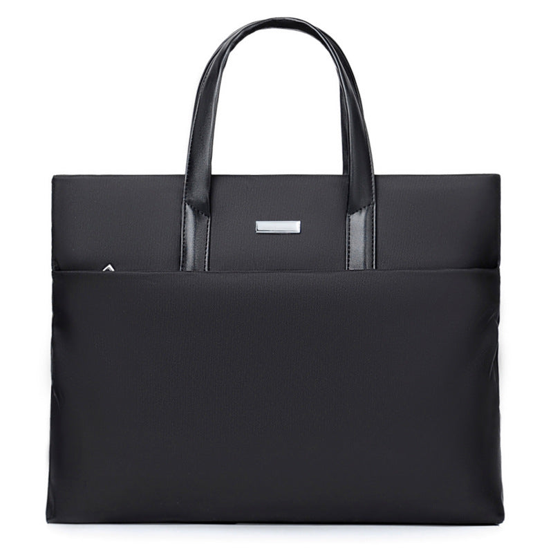 Business Tote Bag for Laptops with Multiple Interior Pockets and Padded Handles