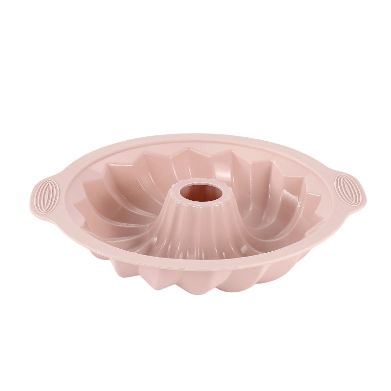 Silicone Cake Mold with Raised Decorative Pattern and Nonstick Release, Dishwasher Safe