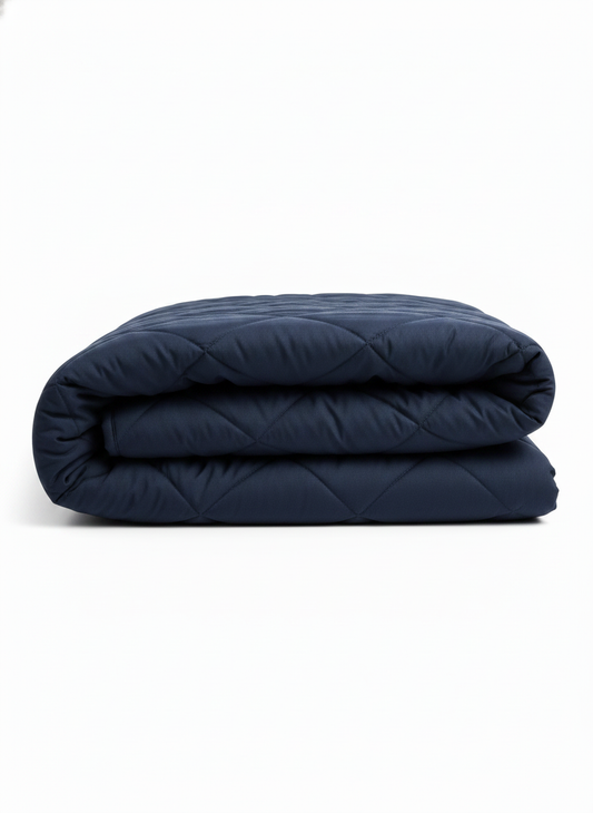 Blue Quilted Blanket