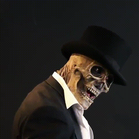 Full Head Skeleton Mask with Exposed Brain Design for Halloween Parties
