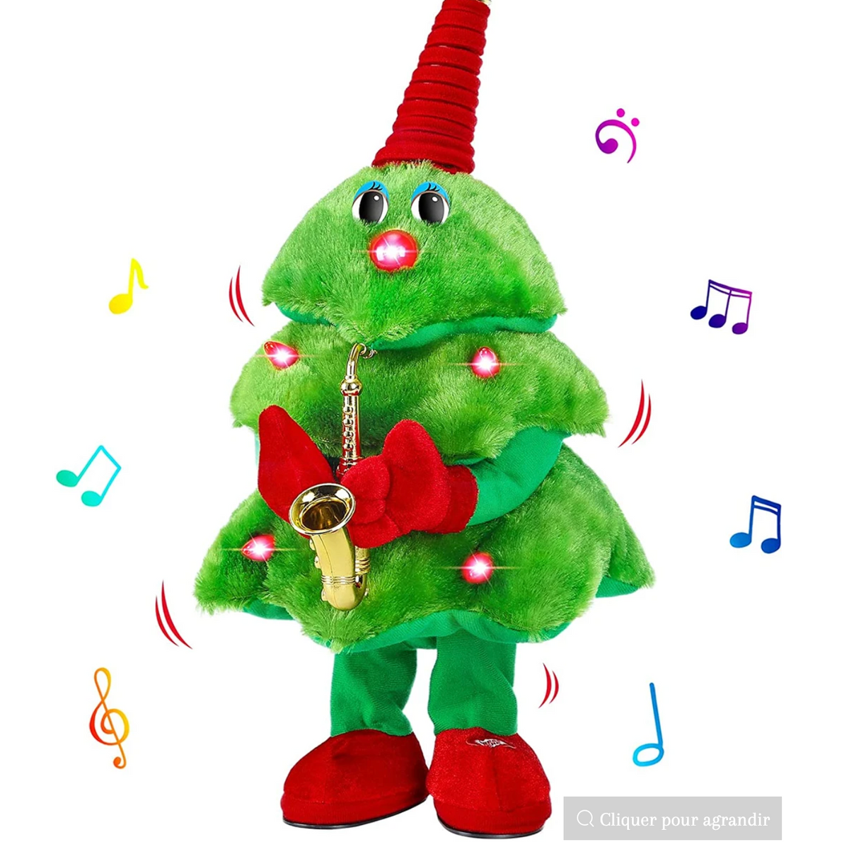 Animated Christmas Tree with Music and Dancing Motion, Tabletop Size