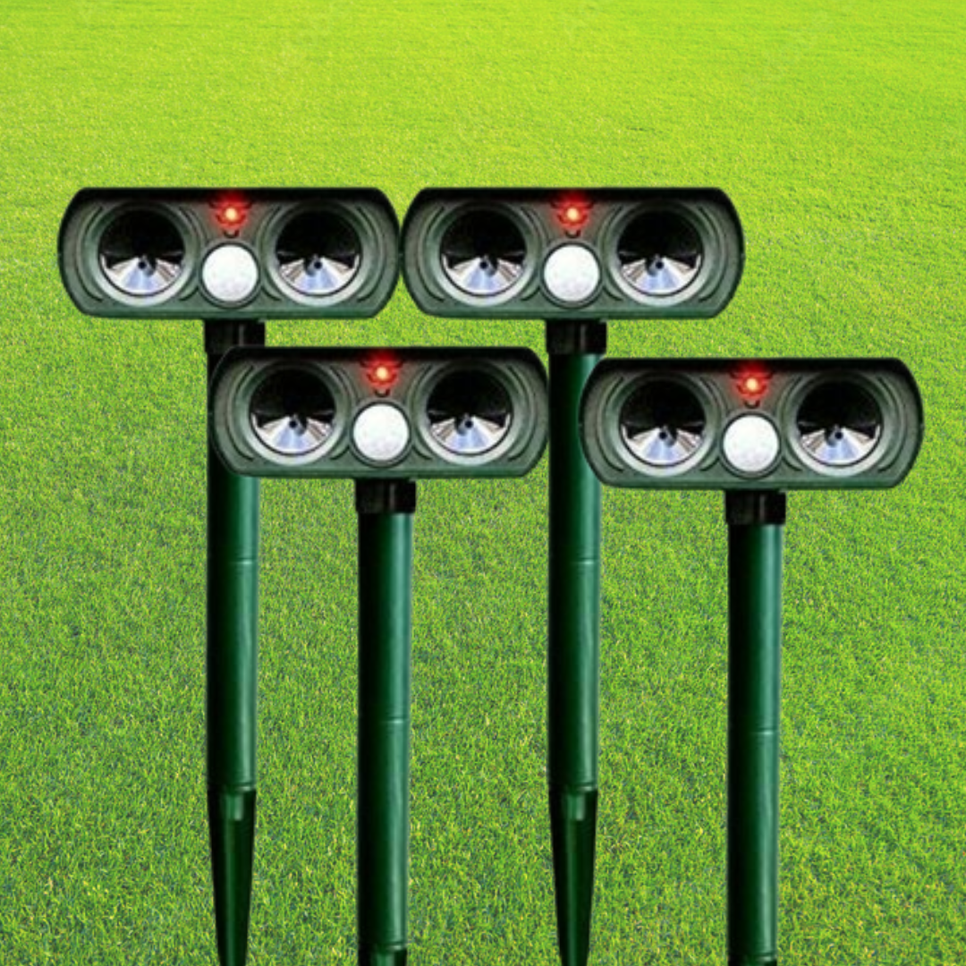 Animal Repeller with Solar Power and Infrared Sensor