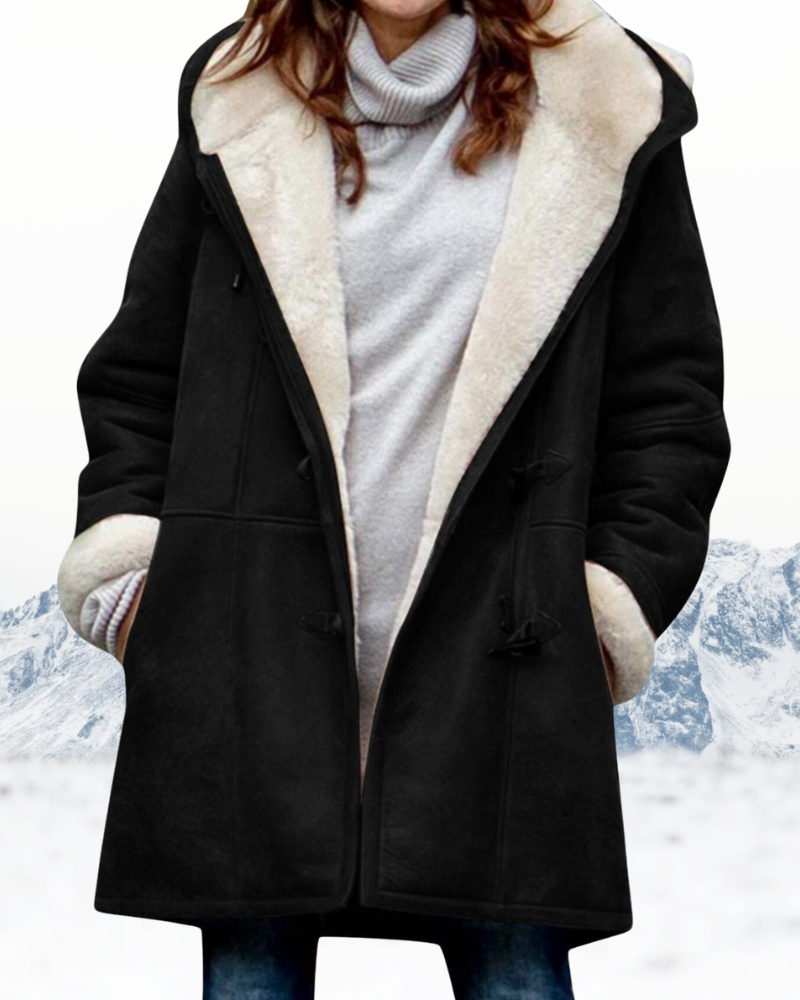Duffle Coat with Sherpa Lining and Toggle Fastenings for Regular Fit