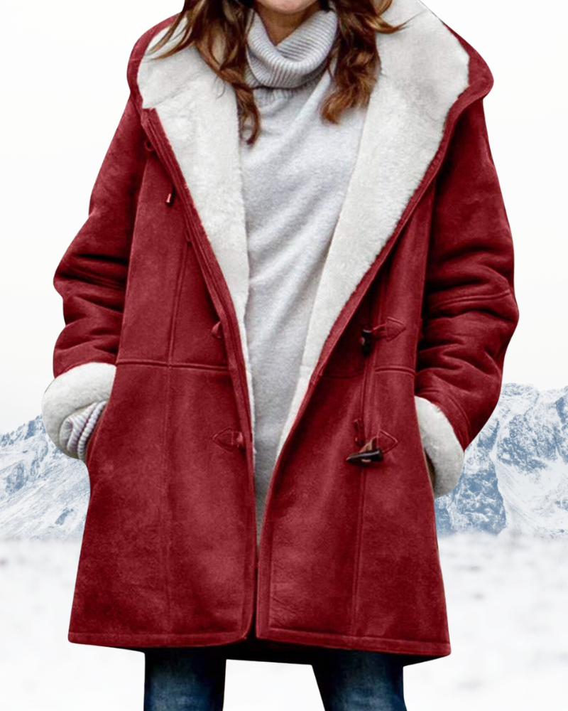 Duffle Coat with Sherpa Lining and Toggle Fastenings for Regular Fit