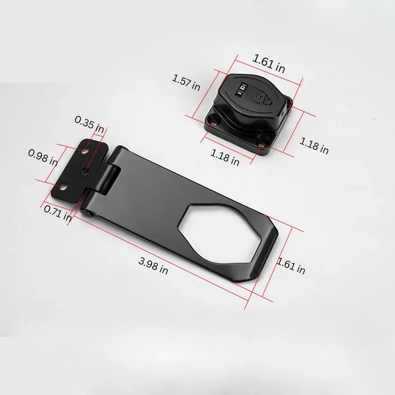 Keyless Cabinet Lock with 3 Digit Combination Dials for Drawers and Lockers