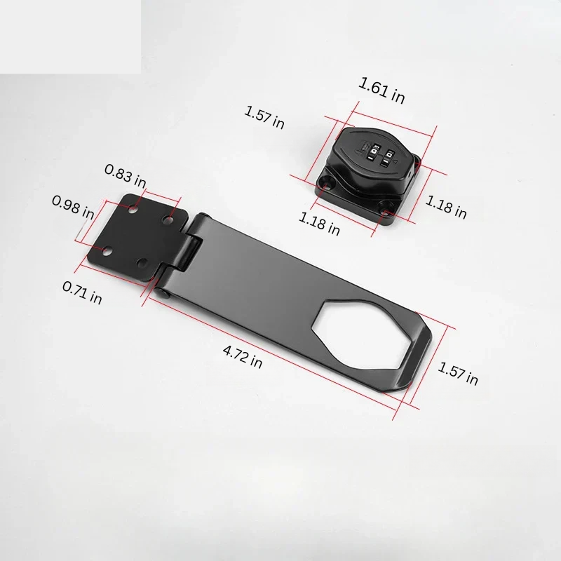 Keyless Cabinet Lock with 3 Digit Combination Dials for Drawers and Lockers