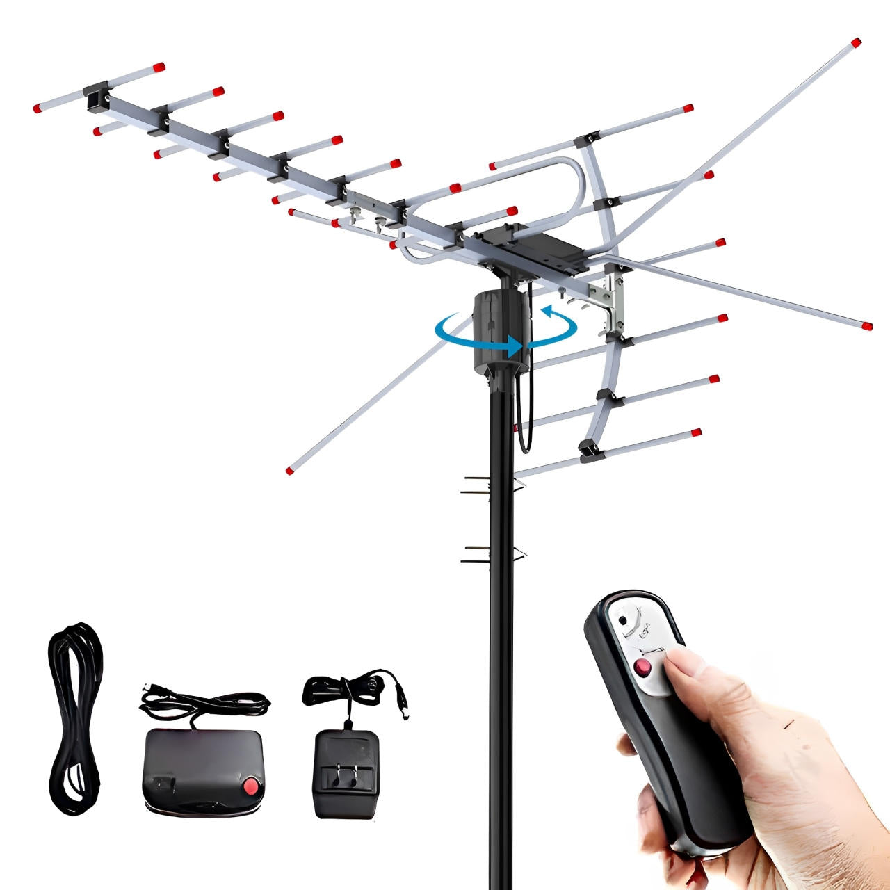 Outdoor Digital HDTV Antenna With 360 Degree Directional Motor
