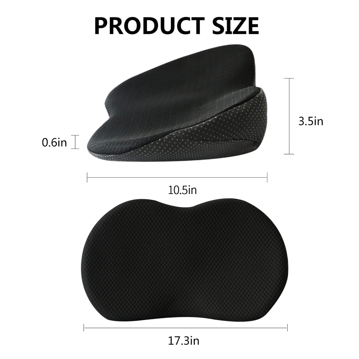 Car Seat Cushion with Added Height for Shorter Drivers