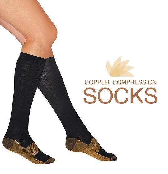 Compression Socks Copper Infused 7 Pairs Workout And Recovery