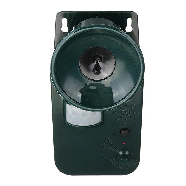 Animal Repeller Ultrasonic Outdoor Cordless 9V DC 5000 Sq Ft Coverage