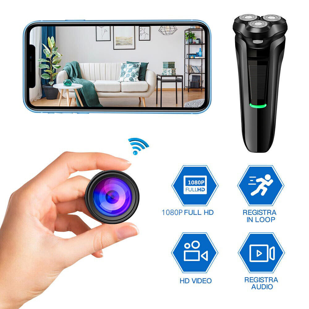 Mini Shaver Camera with 1080P WiFi and Motion Detection