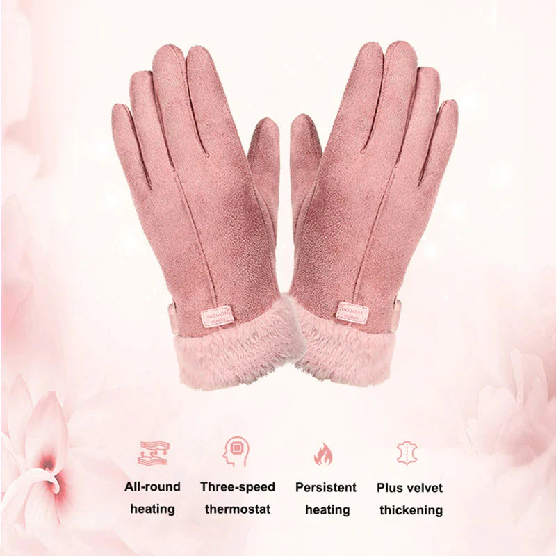 Electric Heated Gloves with Touchscreen Fingers and 5000mAh Battery Pack