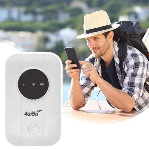 Compact Wi Fi Router for Travel and Remote Work with Speeds Up to 150 Mbps