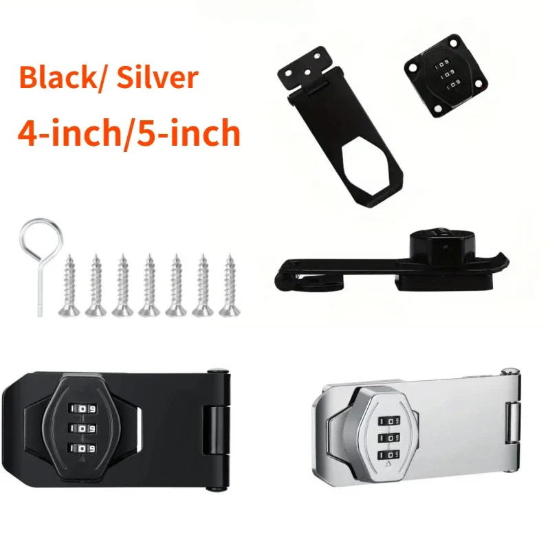 Keyless Cabinet Lock with 3 Digit Combination Dials for Drawers and Lockers