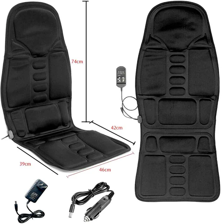 Heated Massage Chair Pad with 8 Kneading Patterns and Dual Power, Memory Foam