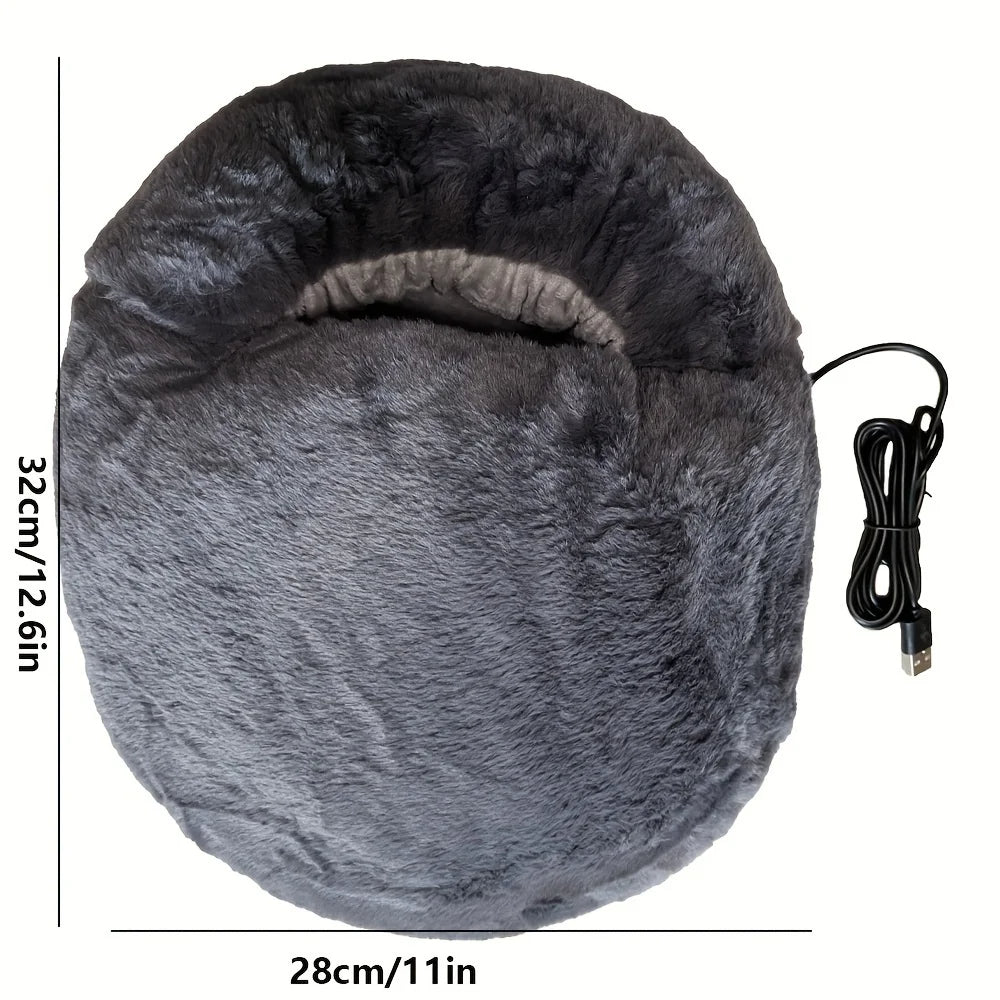 Dual Foot Warmer with USB Power and Removable Flannel Cover