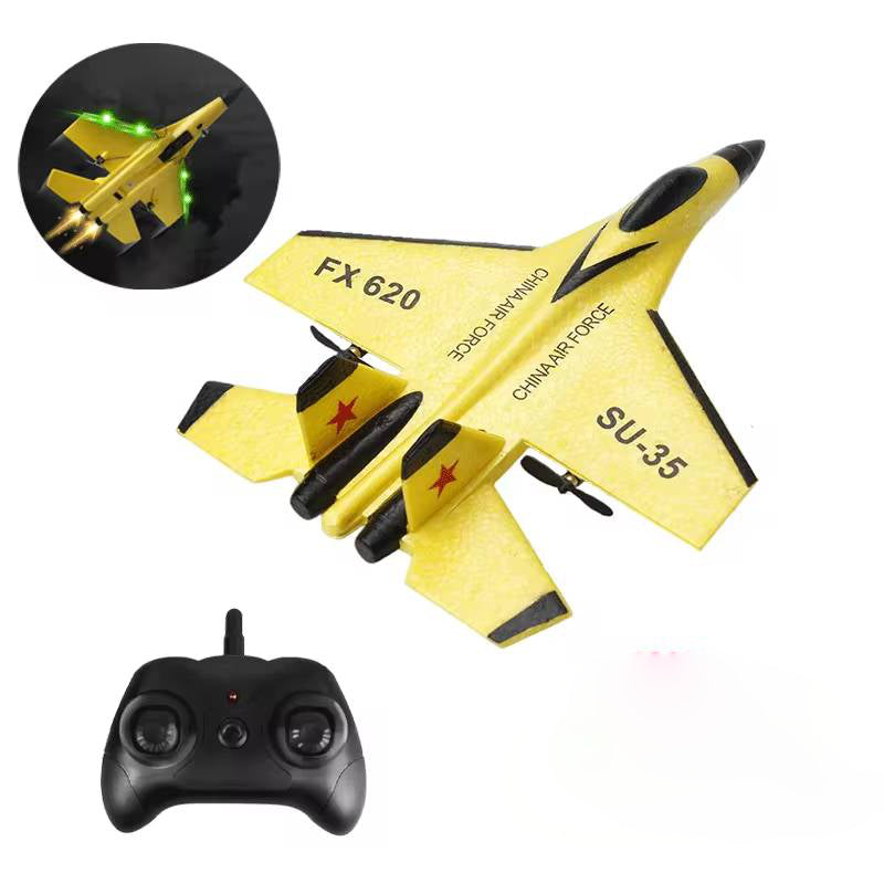 Remote Control Foam Airplane with Three Axis Gyro and LED Wing Lights for Outdoor Flying