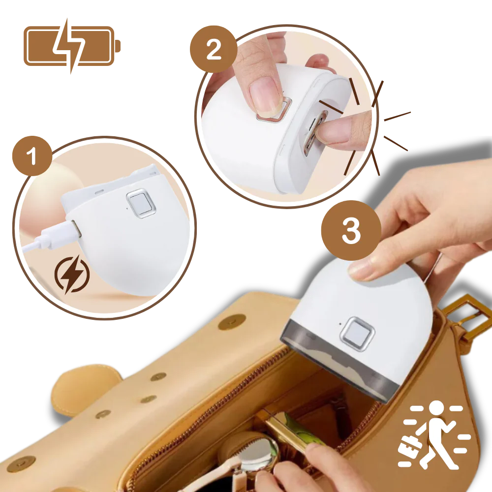 Electric Nail Clipper With Dual Speed Settings For Grooming