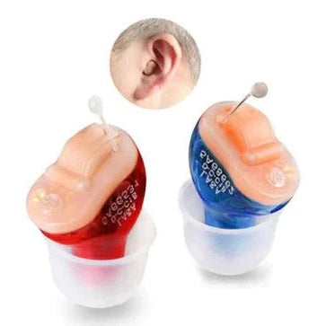 Rechargeable In Ear Sound Amplifiers with Charging Case and Volume Control