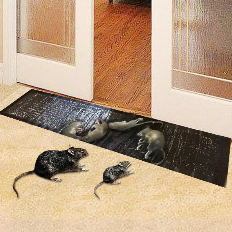 Disposable Glue Trap 47.2 by 11 Inches with Foldable Design and Pre-Applied Adhesive, 4-Pack