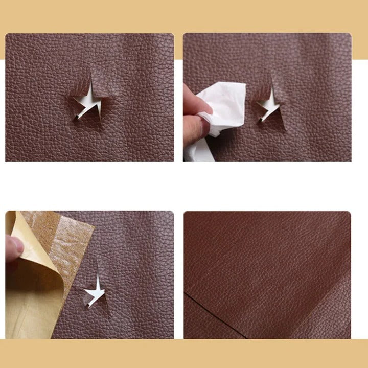 Self Adhesive Upholstery Patch with Water Resistant Backing, 20x54 Inches