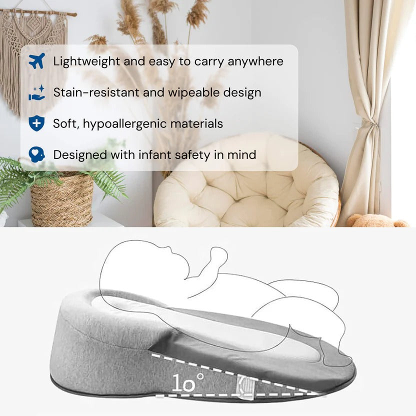 Wedge Pillow for Reflux Inclined Design for Infants