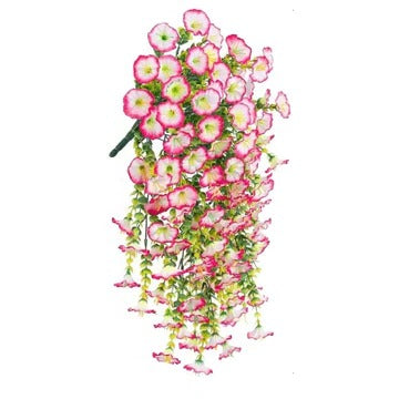 UV Resistant Artificial Morning Glory Hanging Decor