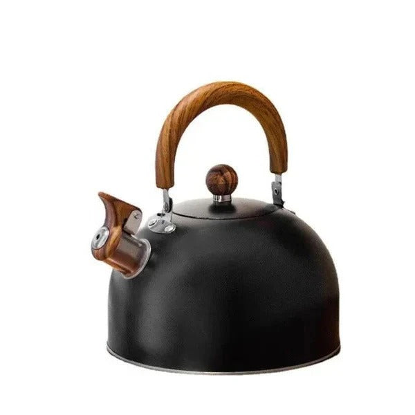 Stovetop Kettle with Automatic Whistle Alert and Even Heat Base for All Cooktops