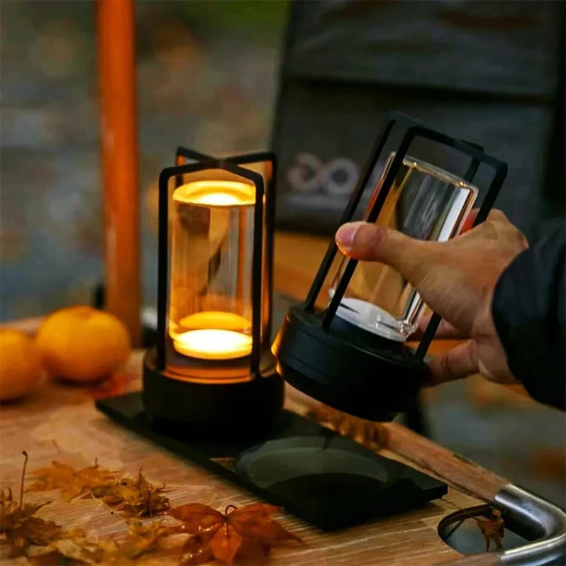 Table Lamp with Cordless Nordic Design for Desk and Bedside
