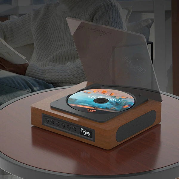 CD Player With Bluetooth Retro Design And Type C Port