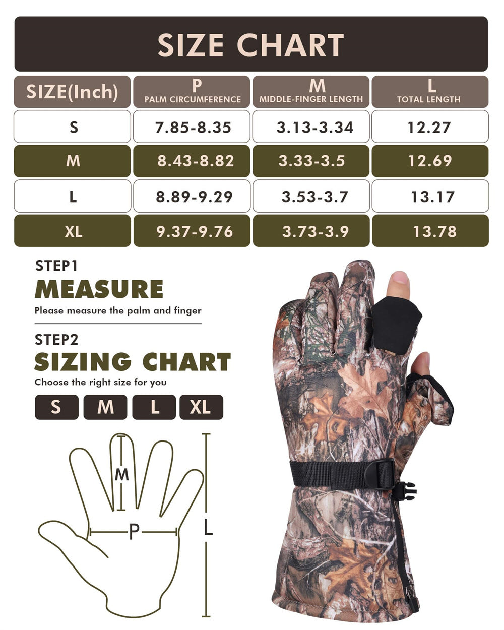Heated Vest and Glove Set with Eight Carbon Fiber Zones and Flip Fingertips for Hunting