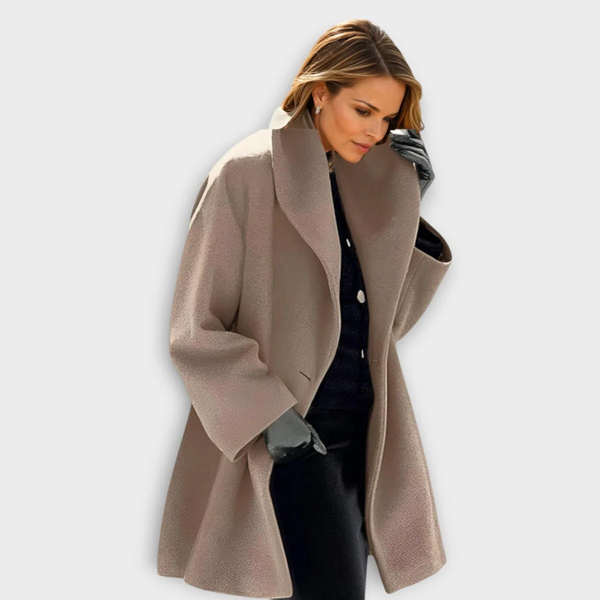 Coat With Windproof Design For Women