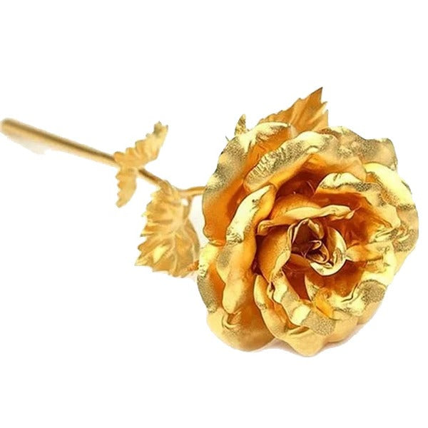 Real Rose Dipped in 24K Gold with Gift Box