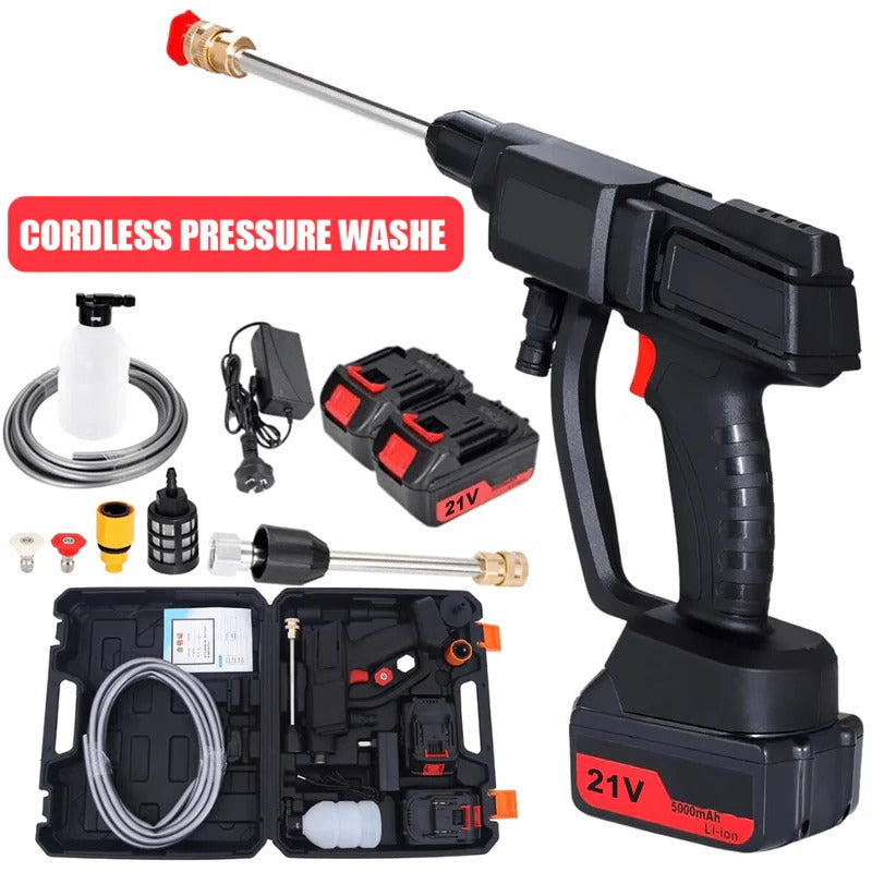 Cordless High Pressure Washer Kit with Two Batteries