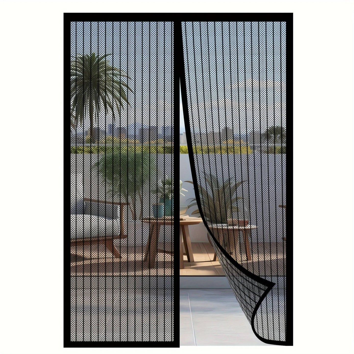 Magnetic Screen Door With Custom Size Options For Doorways