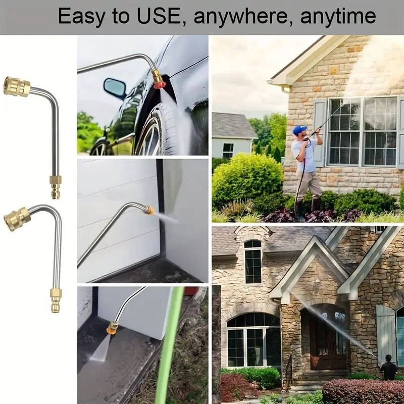 Telescoping Pressure Washer Extension Wands 4000 PSI for Gutters Roofs Walls