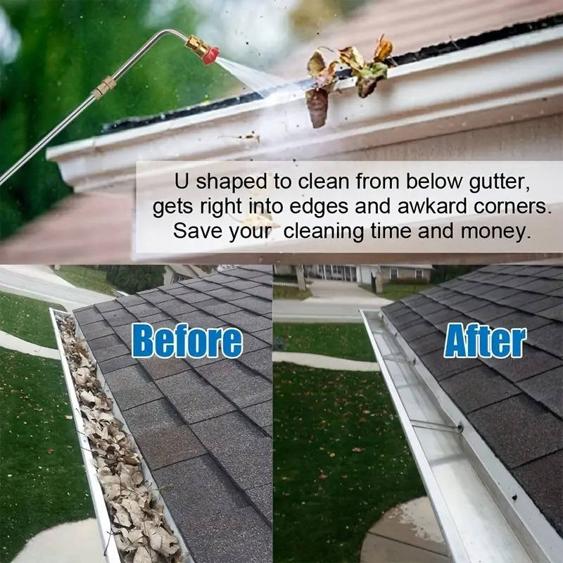 Telescoping Pressure Washer Extension Wands 4000 PSI for Gutters Roofs Walls