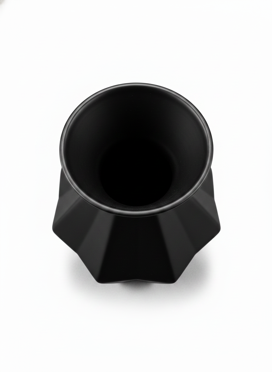 Black Ceramic Vase