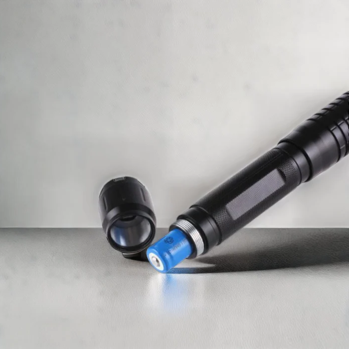 Laser Flashlight with Blue Beam for Handheld Use
